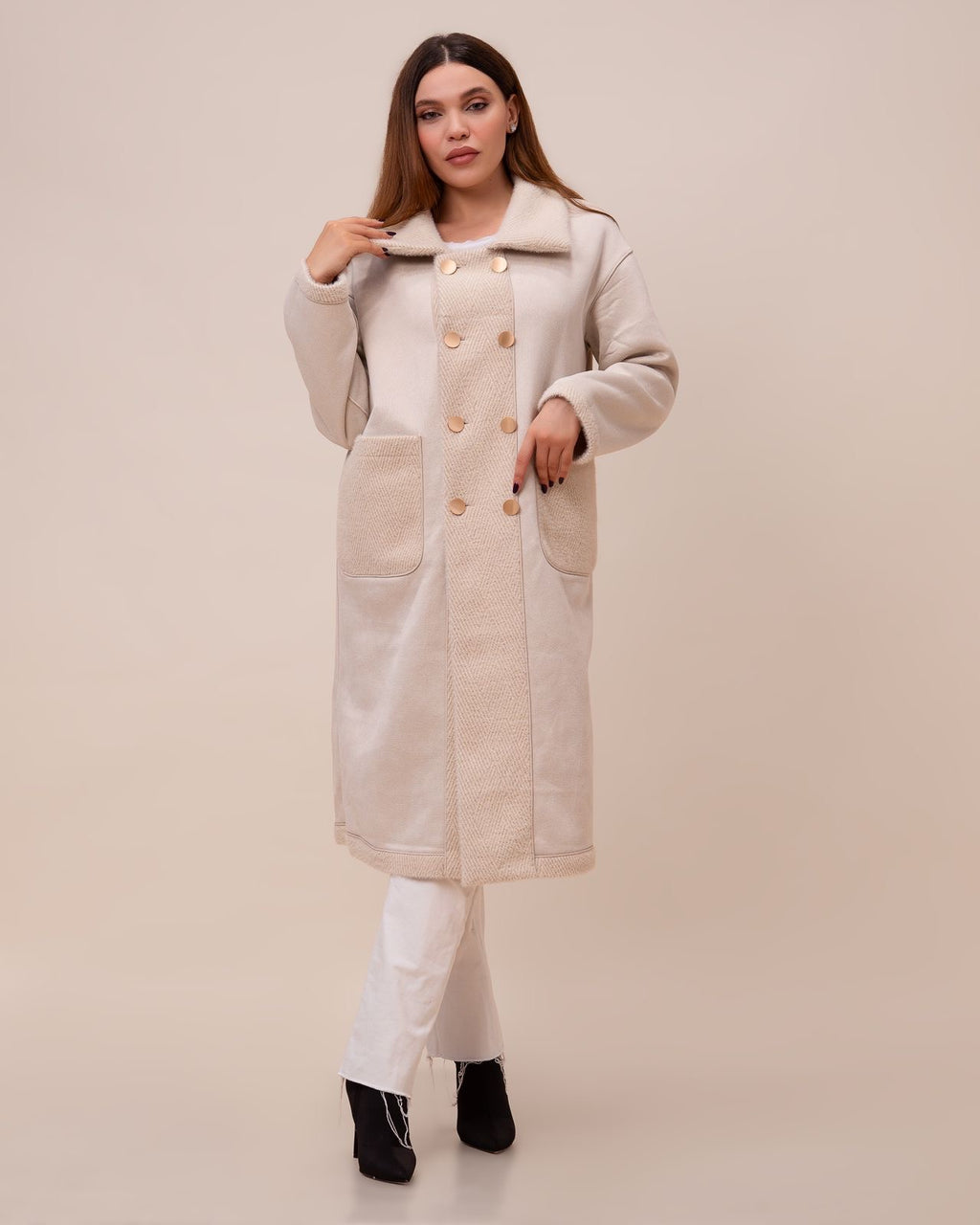 Manteau de Luxe Ivory Réversible