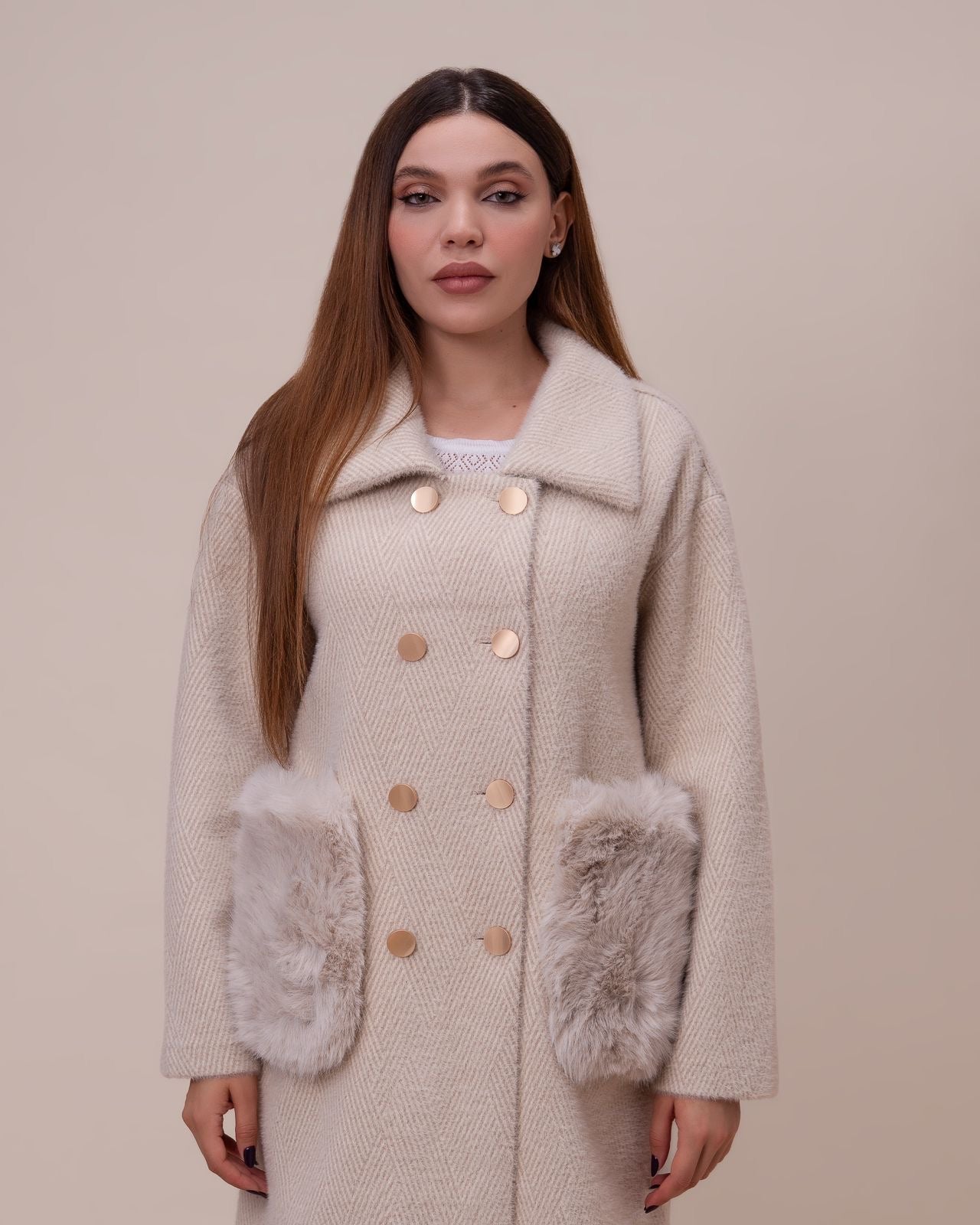 Manteau de Luxe Ivory Réversible