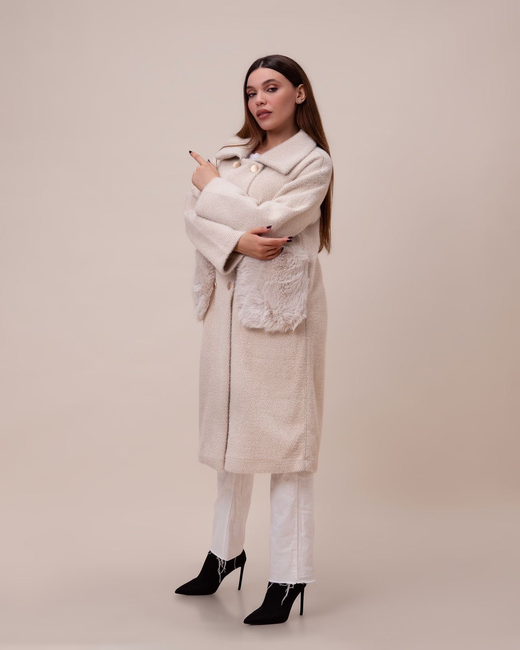Manteau de Luxe Ivory Réversible