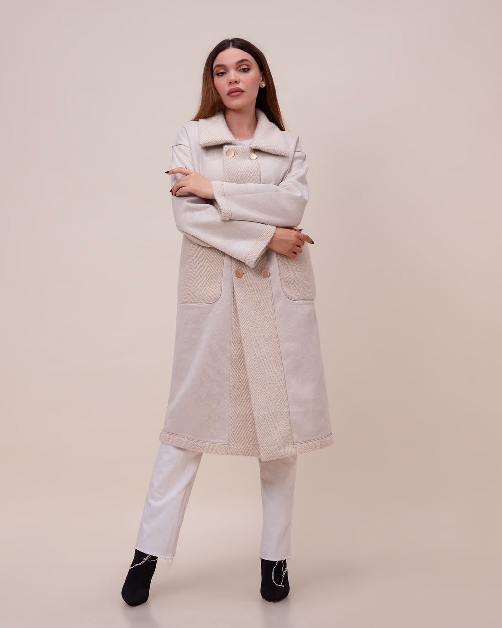 Manteau de Luxe Ivory Réversible