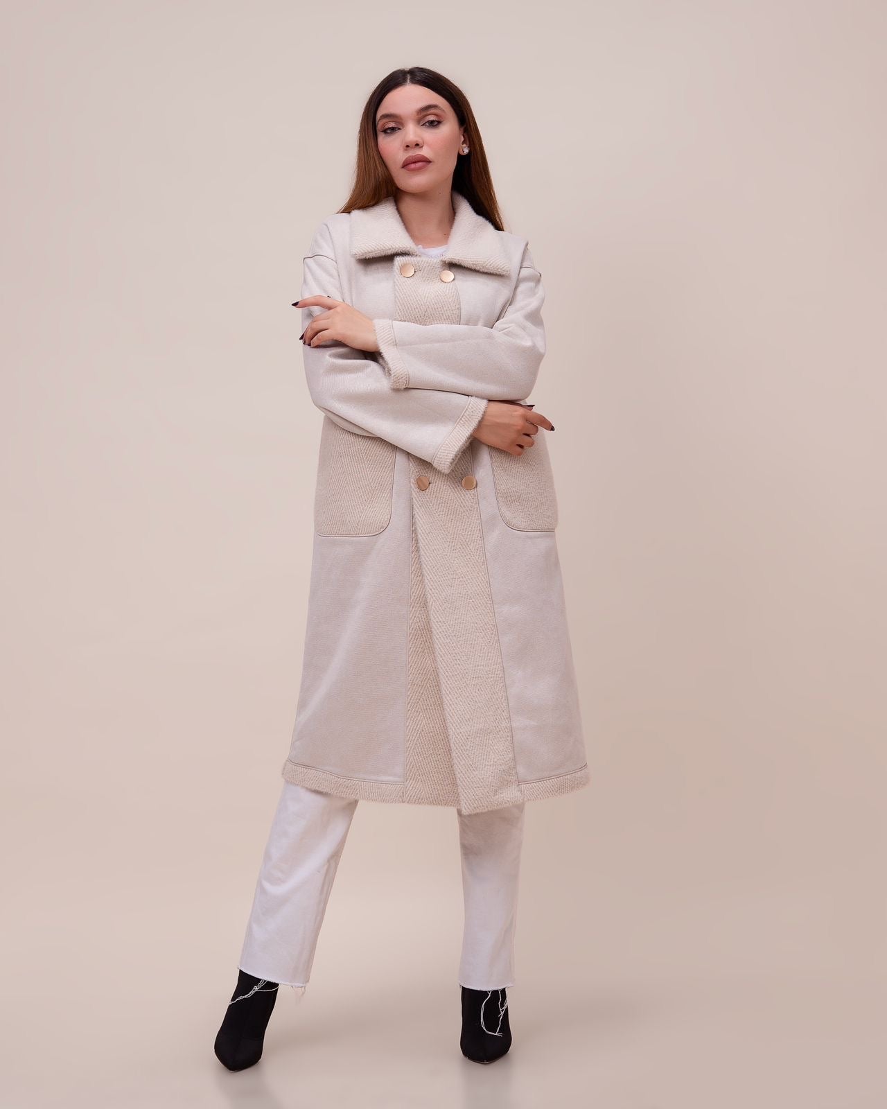 Manteau de Luxe Ivory Réversible