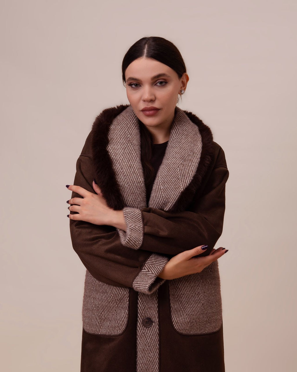 Manteau de Luxe Mocha Réversible
