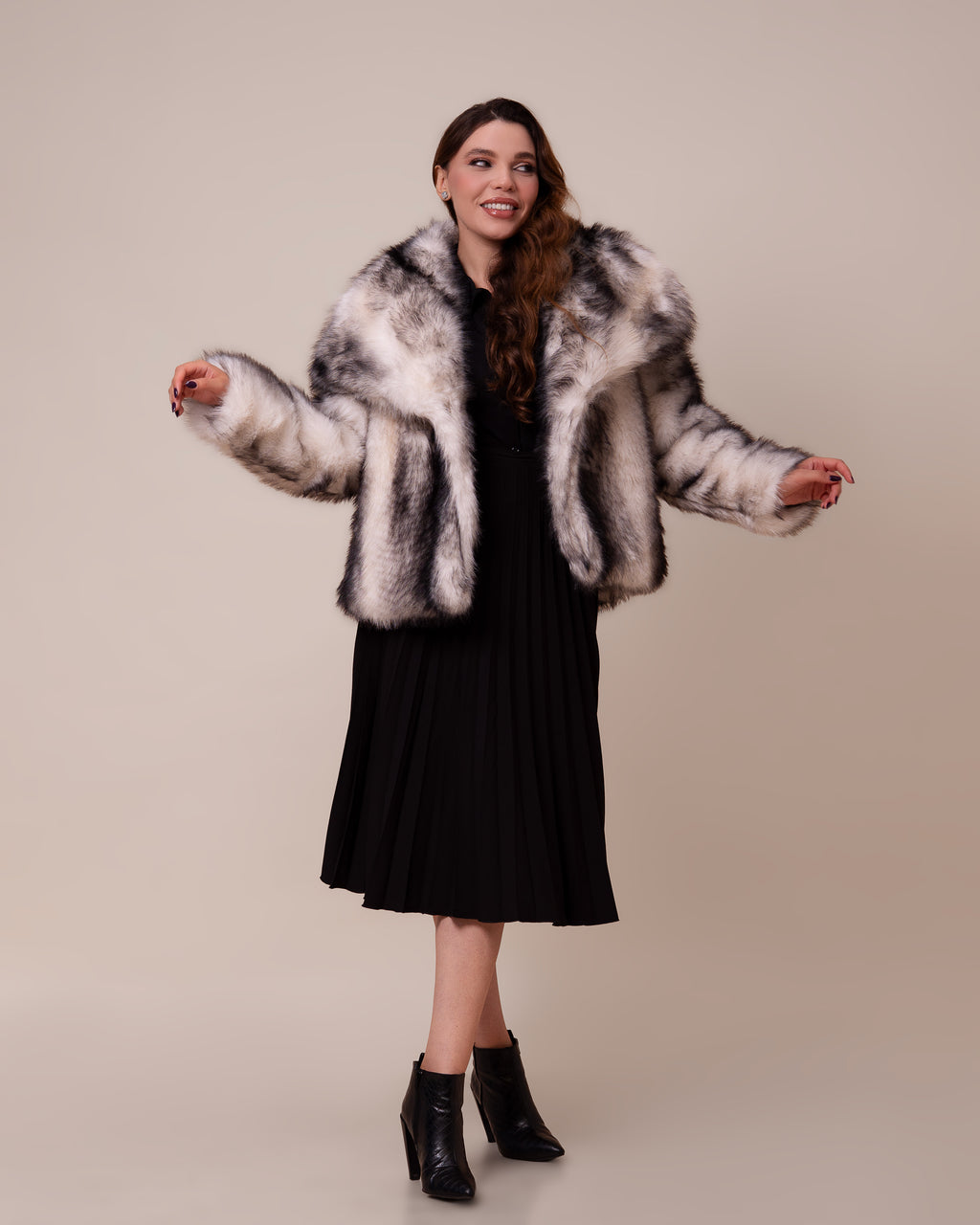 Manteau Aria en Fourrure de Luxe