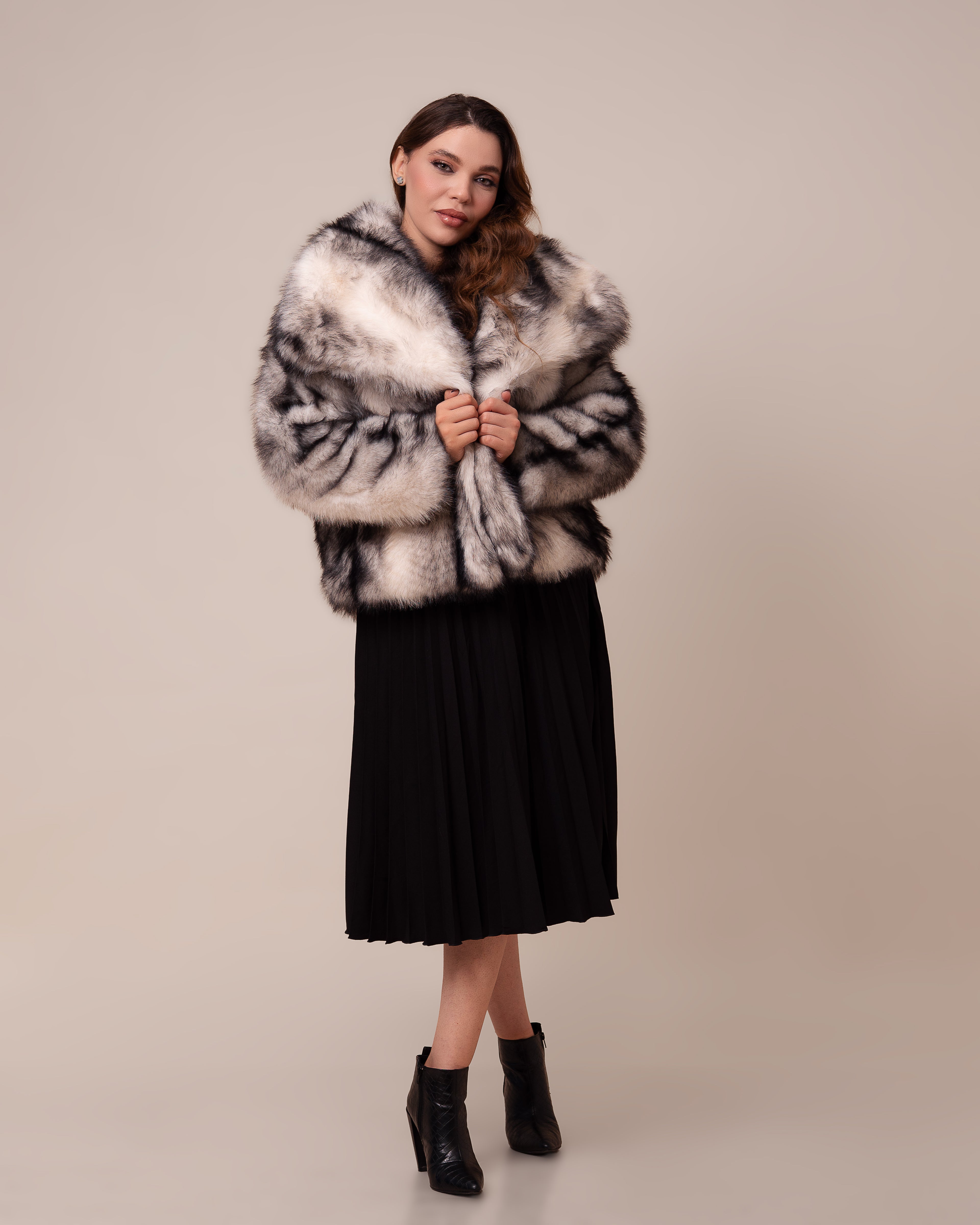 Manteau Aria en Fourrure de Luxe