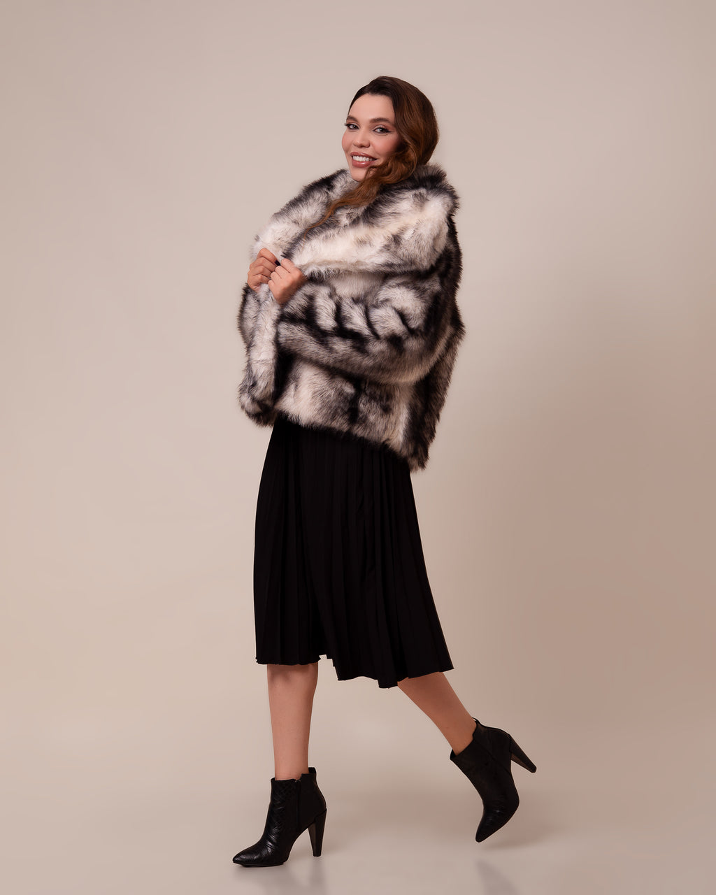 Manteau Aria en Fourrure de Luxe