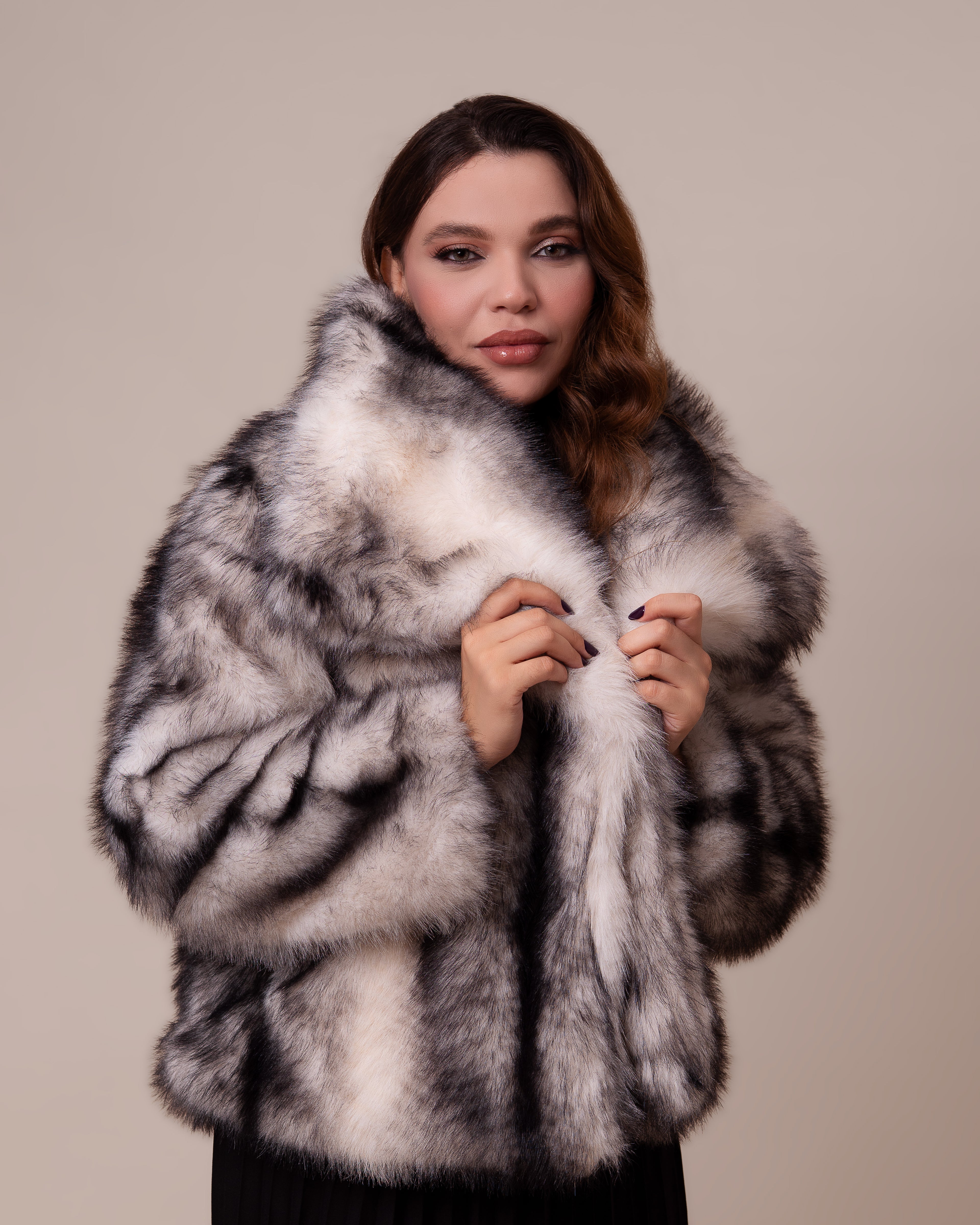 Manteau Aria en Fourrure de Luxe